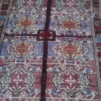 ونج نخته فرش دستباف گل برجسته 3بعدی قدیمی و سالم|فرش|پرند, فاز ۶|دیوار