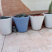 گلدان سفالی کوره ای