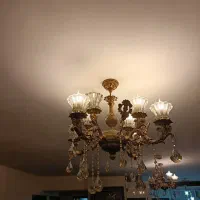 لوستر چهار شاخه هشت شعله