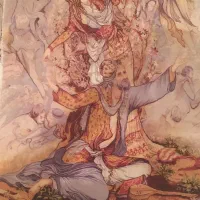 تابلوفرش ابریشم دستبافت|تابلو فرش|کرمانشاه, |دیوار