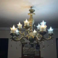 لوستر ۱۰ شاخه برنز