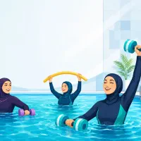 کلاس آبدرمانی و آکوآفیتنس بصورت حرفه ای