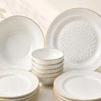 چینی خط طلا