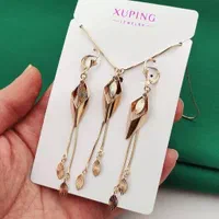 (فروشگاه بدلیجات آمیتیس) نیم ست طرح طلا ژوپینگ|بدلیجات|تبریز, |دیوار