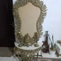 اینه کنسول طرح برنز شیک  قابلمه تابه|بوفه، ویترین، کنسول|قطور, |دیوار