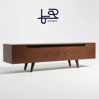 میز تی وی چوب بلوط پایه راش تک و عمده