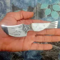 چاقو دست ساز مارک عقاب نو نو دسته سنگی|کلکسیون اشیاء عتیقه|مسجد سلیمان, |دیوار