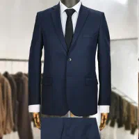 کت شلوار اداری سرمه ای (بابک استایل)