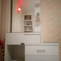 تخت و تشک و میز ارایش یک نفره|تخت و سرویس خواب|برخوار, |دیوار