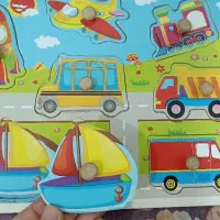 پازل چوبی کودک دکمه دار|اسباببازی|مسجد سلیمان, |دیوار