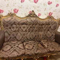 مبل سلطنتی قهوه ای|مبلمان خانگی و میز عسلی|کیاشهر, |دیوار
