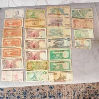 ۲۵عدد،اسکناس چند.مدله|کلکسیون سکه، تمبر، اسکناس|لاهیجان, آهندان|دیوار