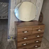 دراور ۴کشو بالا ۲تایی باقاب اینه بیضی ابزار دار