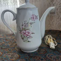 قوری برقی چینی قدیمی سایز بزرگ و معاوضه