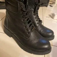 نیم بوت مشکی چرم طبیعی سایز ۴۰