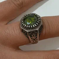 انگشتر توپاز صورتی و زبرجد|جواهرات|ورامین, ریحان آباد|دیوار