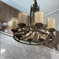 لوستر ۸ شاخه + دیوار کوب تک شاخه