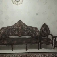 مبل سلطنتی با چوب گردو|مبلمان خانگی و میز عسلی|اسدآباد, |دیوار