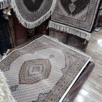 فرش ماهی خوی کرم زرنیم ۱۰۰۰شانه مرینوس اصل|فرش|تبریز, |دیوار