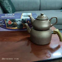 کتری قوری بسیار کمکار همراه کارتون|قوری، کتری، قهوه‌ساز دستی|نیشابور, شهرک فیروزه|دیوار