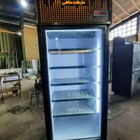 یخچال ،فریزر یک متری طلایی ایستاده