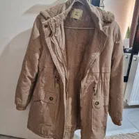 کاپشن کتان داخل خز