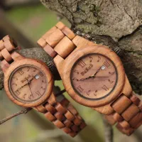 ساعت مچی چوبی دست ساز