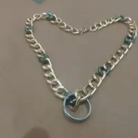 گردنبند رنگ ثابت بهمراه پلاک دانه ای فقط۱۰۰تومان