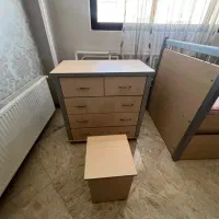 تخت کمجا ۲طبقه کشودار، کشوی ست، ۲تشک رویال و صندلی|تخت و سرویس خواب|شاهرود, |دیوار