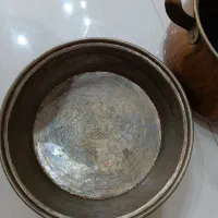 تابه سینی مسی قوری قدیمی