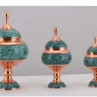 فروش تعدادی ظروف فیروزه کوبی و زیر ساخت( تغییر شغل|صنایع دستی و سایر لوازم تزئینی|اصفهان, صائب|دیوار