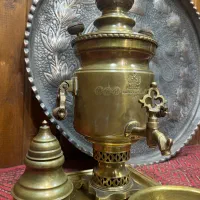 سماور ذغالی اصلی مهردار سنگین (زیر قیمت)|کلکسیون اشیاء عتیقه|ساری, |دیوار