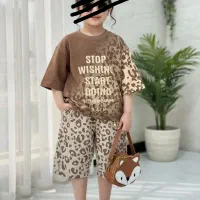 ست پلنگی تیشرت شلوارک