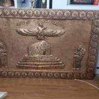 تابلو مسی فروهر با قاب مس