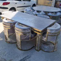 میز و صندلی نهار خوری ناهارخوری۶ نفره فلز زنبوری|میز و صندلی غذاخوری|کرمانشاه, |دیوار