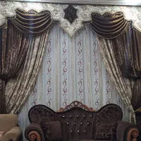 پرده پذیرایی مجلل|پرده، رانر، رومیزی|اهواز, نادری|دیوار
