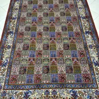 فرش دستبافت جفت نه متری گل ابریشم|فرش|مشهد, راهنمایی|دیوار