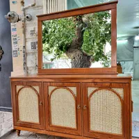 آینه کنسول حصیری|بوفه، ویترین، کنسول|مشهد, فاطمیه|دیوار