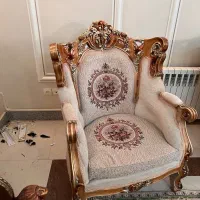 سرویس مبل استیل سلطنتی چوب راش