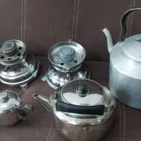 کتری استیل وکتری روحی وقوری و پایه سماور گازی