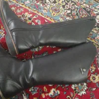 کاپشن دخترانه وپوتین چرم جنس خوب|کیف، کفش، کمربند|آستانه اشرفیه, |دیوار