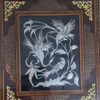 تابلوی نفیس معرق قاب خاتم|تابلو، نقاشی، عکس|تهران, زرگنده|دیوار