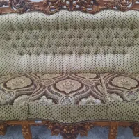 مبل 9نفره تمام چوب و آینه کنسول تمام چوب