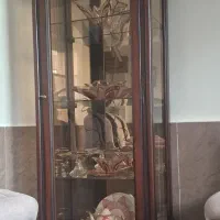 بوفه ویترینی چوبی