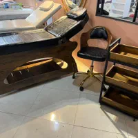 ست تخت و ترولی و صندلی استادکار و میز چوبی الینا|آرایشگاه و سالن‌های زیبایی|اهواز, نبوت|دیوار