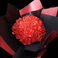 دسته گل رز روبانی|گل مصنوعی|کرمانشاه, |دیوار