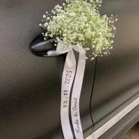 چاپ ربان دسته گل و ماشین عروس