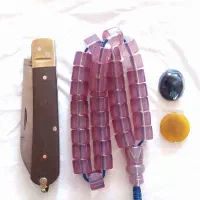 تسبیح سندلوس تراش بهزاد چاقو کرند سنگ عقیق