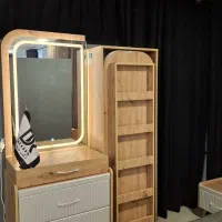 سرویس خواب /تخت و دراور آینه چرخشی/ آماده تحویل|تخت و سرویس خواب|مشهد, سناباد|دیوار