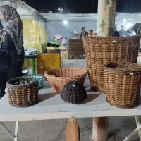 سبد دست بافت|صنایع دستی و سایر لوازم تزئینی|اردکان, |دیوار